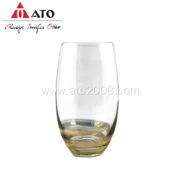 Stemless Wine Drinking Glasses with gold